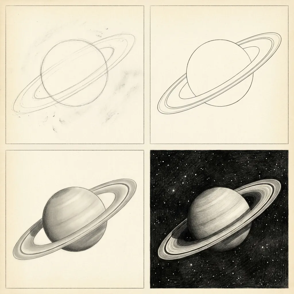 Tavola passo dopo passo di Saturno